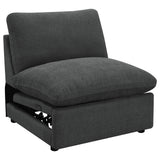 Back view of Collins 5-piece sectional