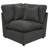 Collins armless chair side angle