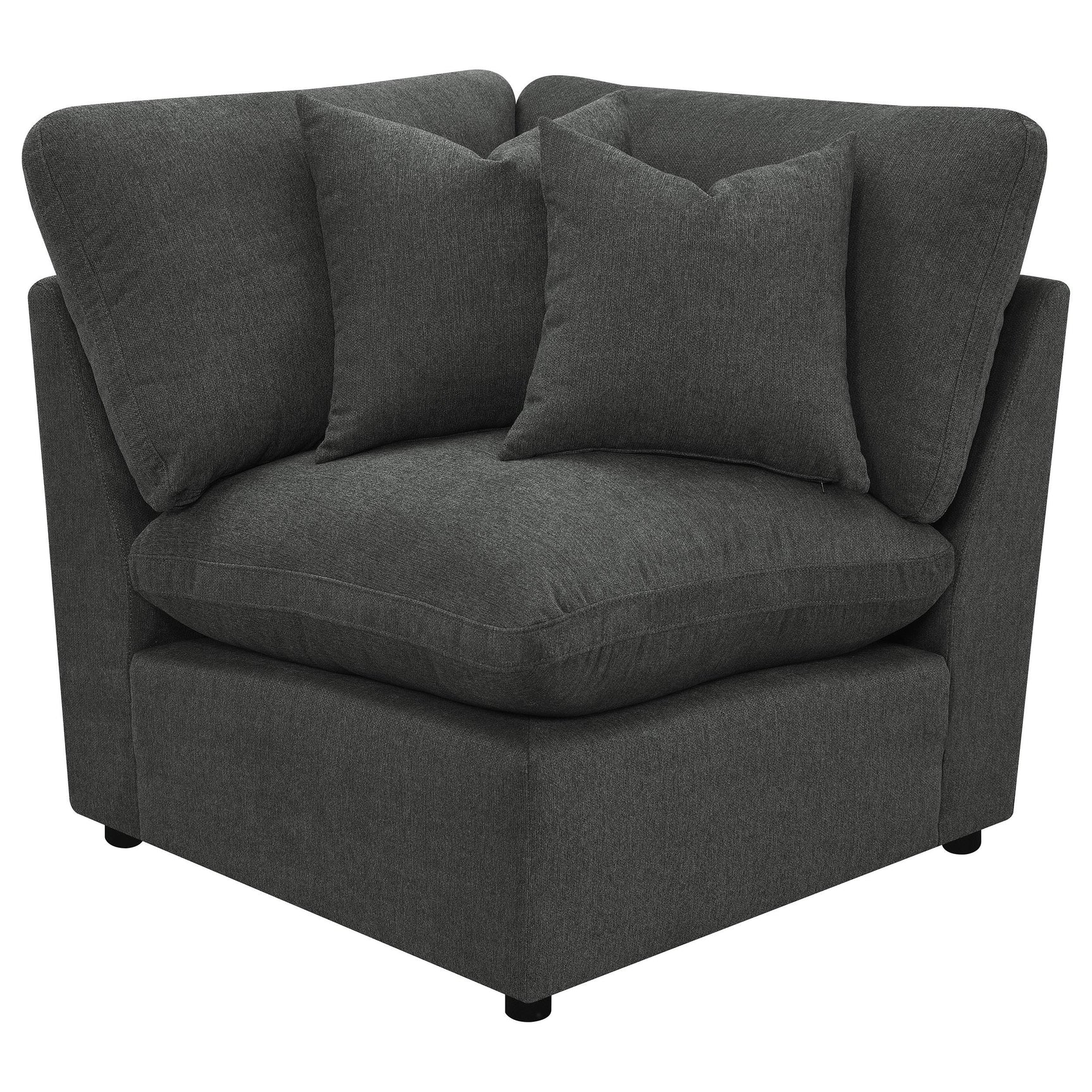 Collins armless chair side angle