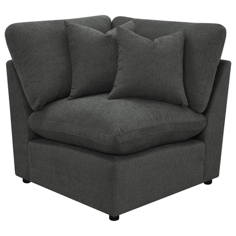 Collins armless chair side angle