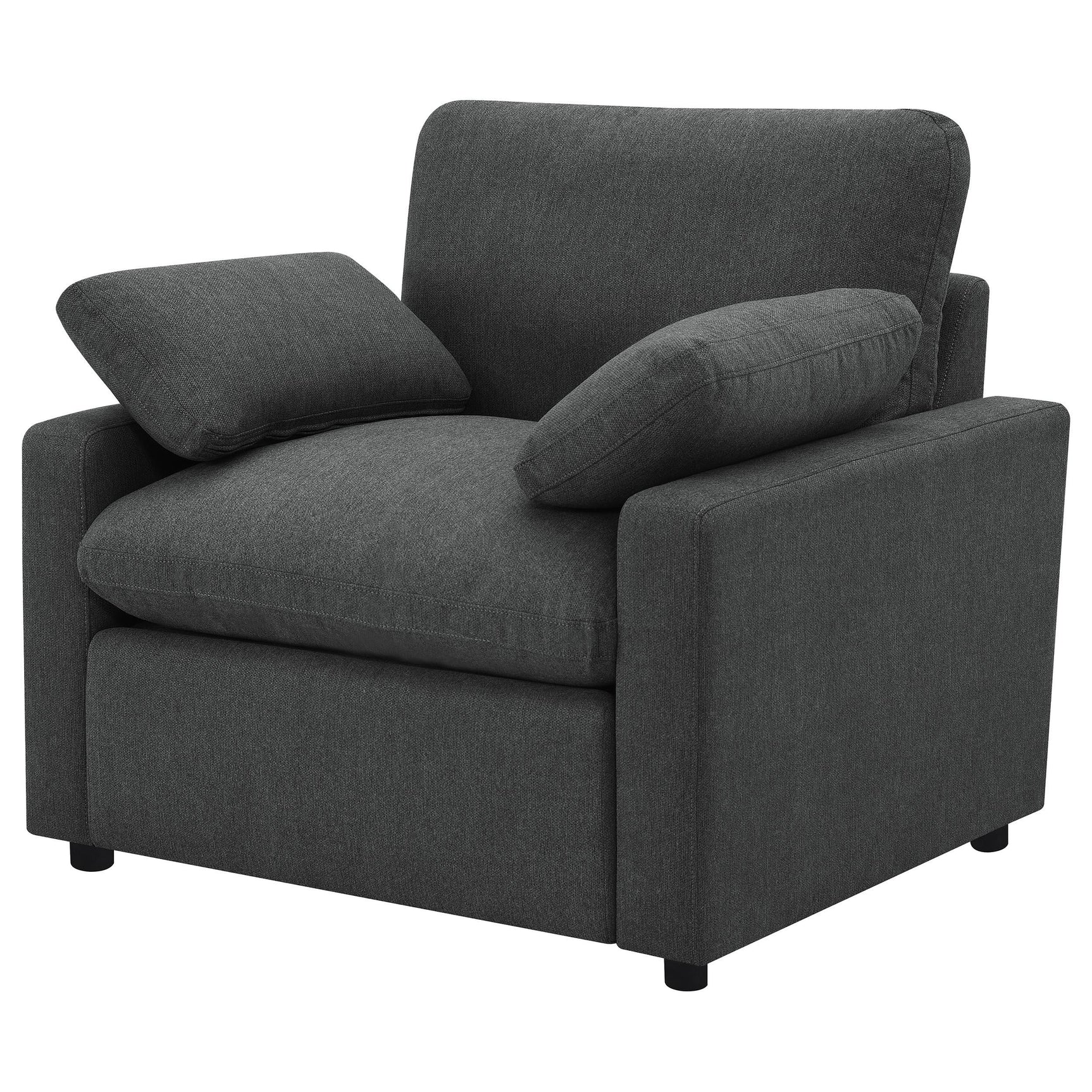 Back angle of Collins recliner chair