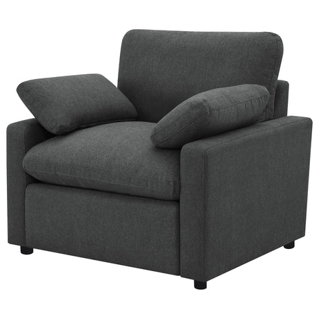 Back angle of Collins recliner chair