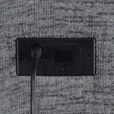 Bahrain Power Sofa charcoal top view