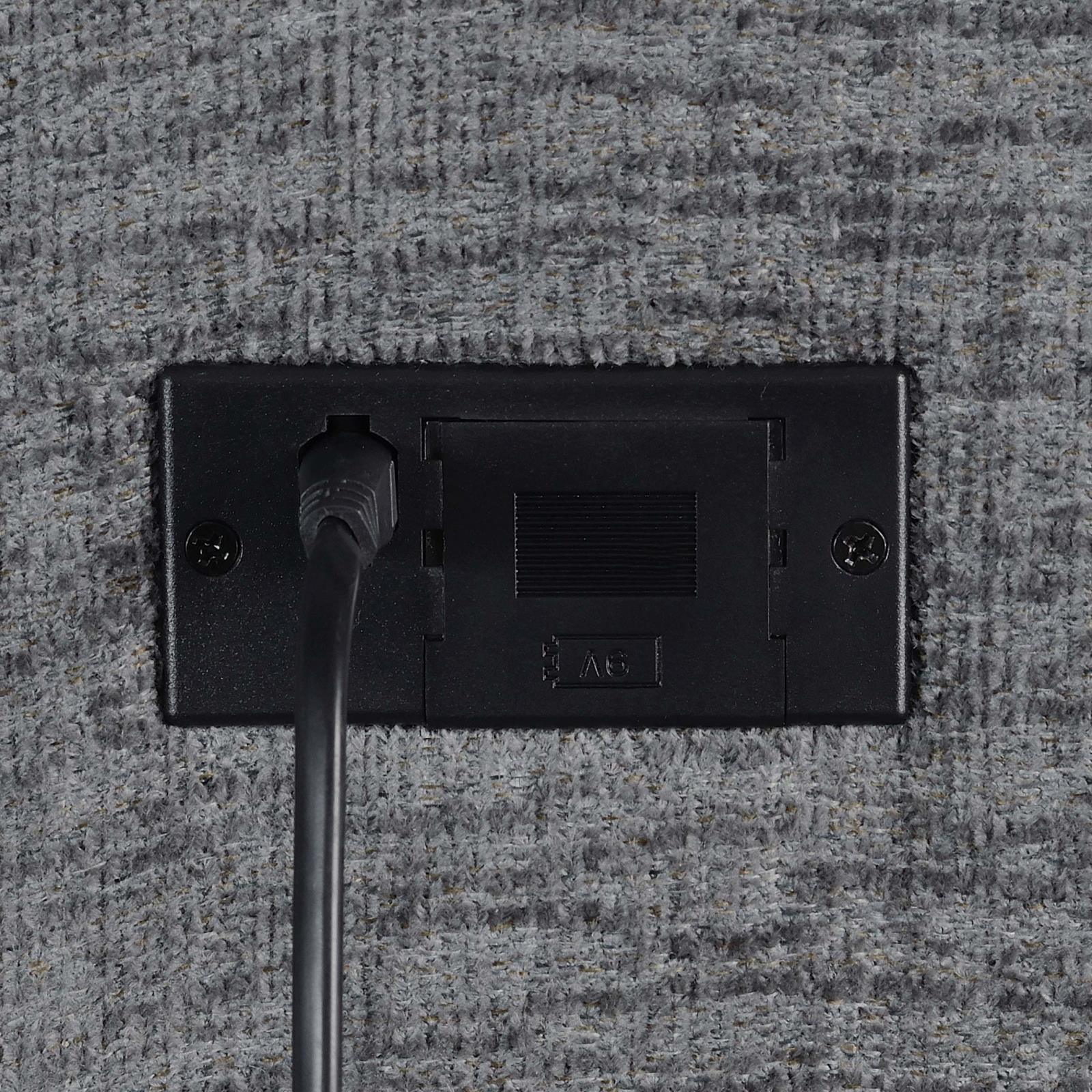 Bahrain Power Sofa charcoal top view