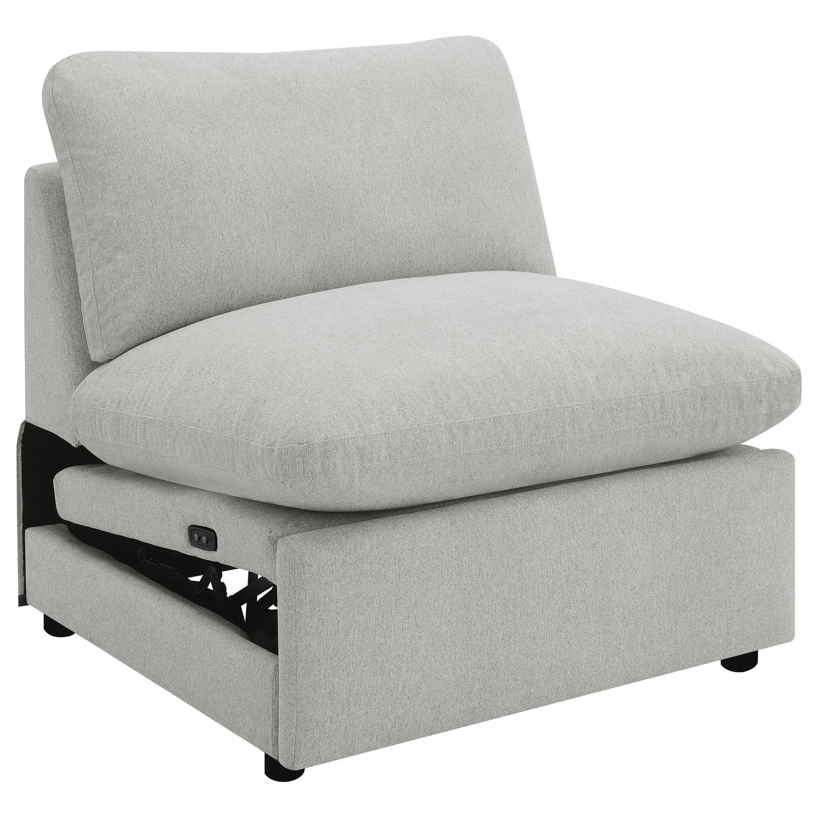 Collins Modular Power Reclining Sectional Armless Chair Grey