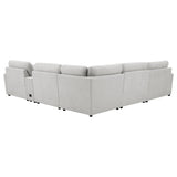 Top view of Collins 6-piece modular sectional