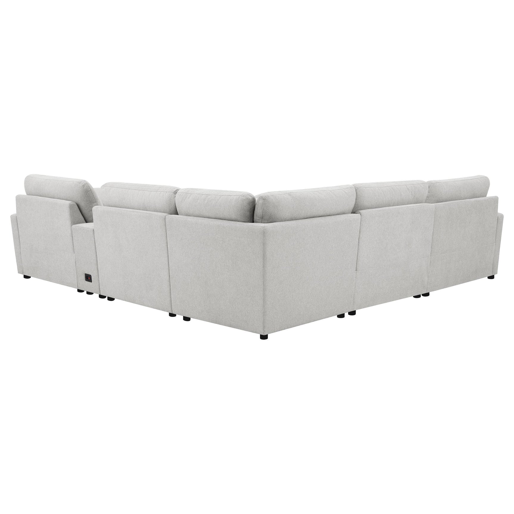 Top view of Collins 6-piece modular sectional