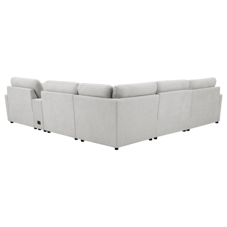 Top view of Collins 6-piece modular sectional