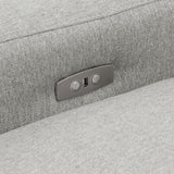 Collins 5-Piece Modular Power Reclining Sectional Sofa in grey, front view