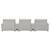 Top view of Collins 5-piece home theater seating set