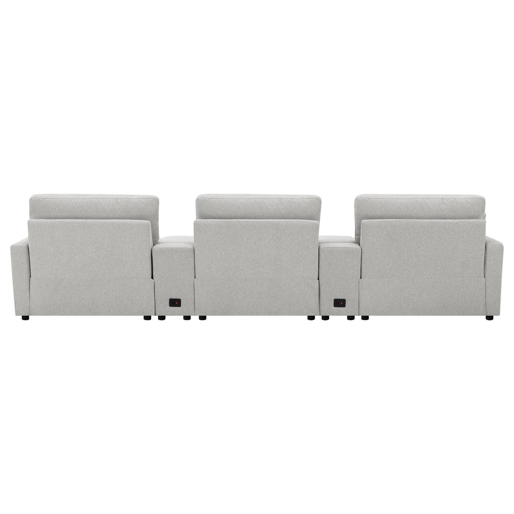 Top view of Collins 5-piece home theater seating set