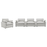 Back view of Collins power reclining home theater seating