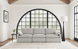 Collins Modular Power Reclining Sofa Grey, side view
