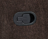 Navarro Chenille Upholstered Reclining Sofa Dark Brown