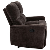 Seat cushion and pocket coil support system on Navarro loveseat