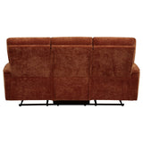 Wood and metal frame structure underneath sofa cushions