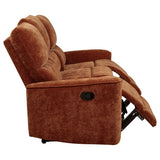 Attached back cushions with polyester fill