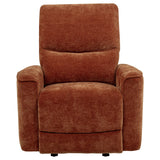 Side view of Navarro chair gliding function