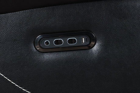 Contrast stitching detail on Hewitt recliner