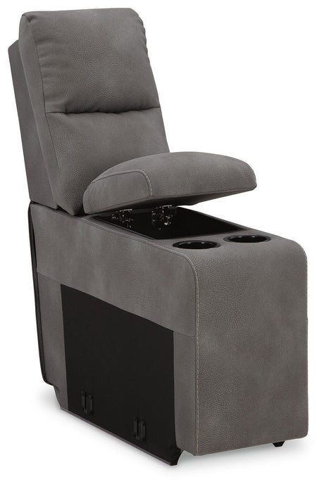 Next-Gen Durapella Slate Microfiber 5-Piece Power Reclining Sectional - image 9