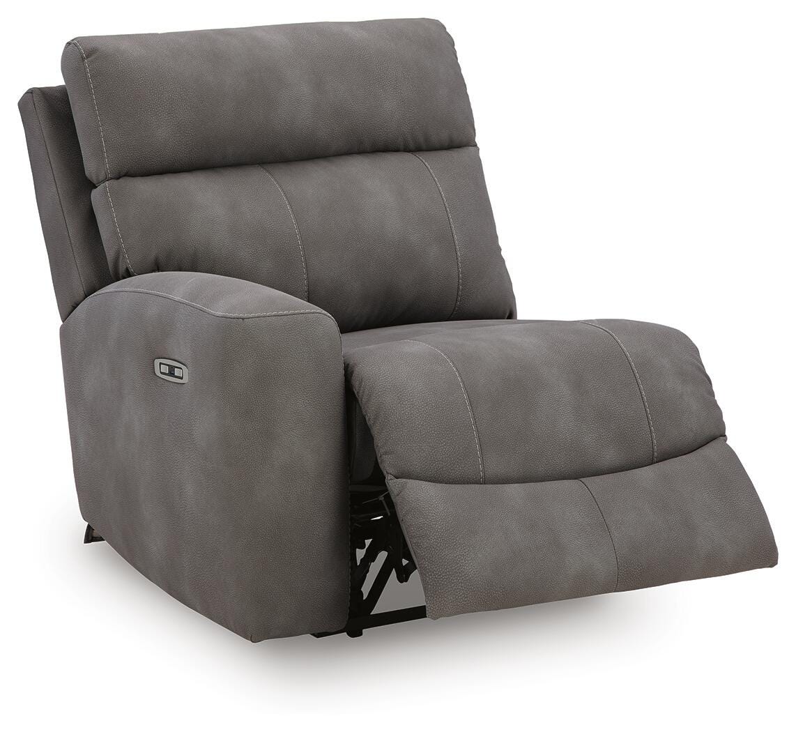 Next-Gen Durapella Slate Microfiber 5-Piece Power Reclining Sectional - image 4