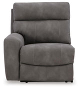 Next-Gen Durapella Slate Microfiber 5-Piece Power Reclining Sectional - image 2