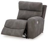 Next-Gen Durapella Slate 5-Piece Power Reclining Sectional full view