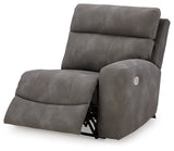 Next-Gen Durapella Slate 5-Piece Power Reclining Sectional full view