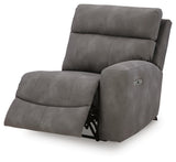 Next-Gen Durapella Slate Microfiber 4-Piece Power Reclining Sectional - image 15