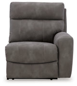 Next-Gen DuraPella Slate 4-piece power reclining sectional