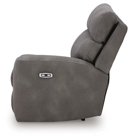 Next-Gen Durapella Slate Microfiber 4-Piece Power Reclining Sectional - image 16