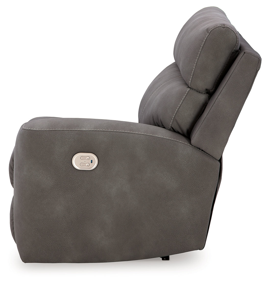 Next-Gen Durapella Slate 5-Piece Power Reclining Sectional full view