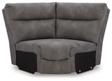 Next-Gen Durapella Slate Microfiber 5-Piece Power Reclining Sectional - image 15
