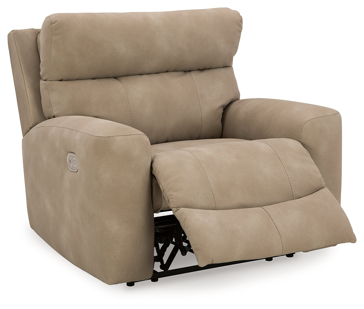 Side front view with opened recliner