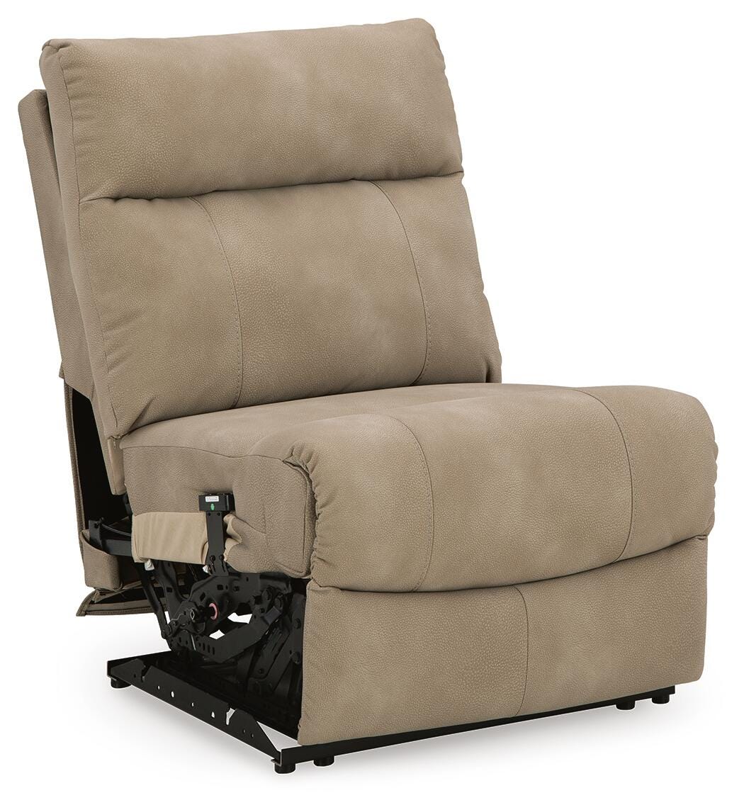 Next-Gen Durapella Sand 4-Piece Power Reclining Sectional angled view