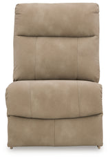 Power reclining sectional side view