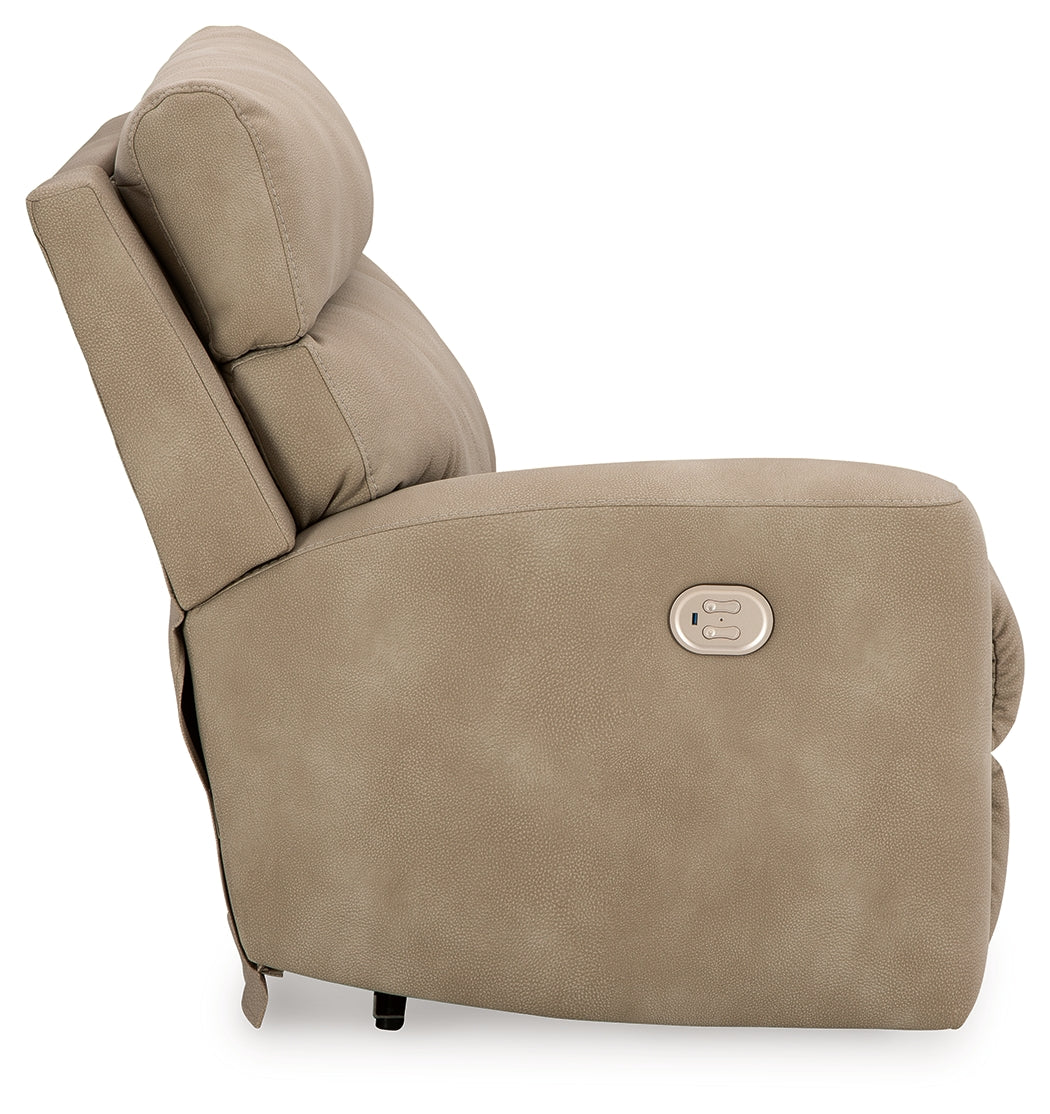 Faux leather upholstery close-up detail