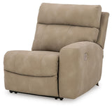 Next-Gen Durapella Sand 4-Piece Power Reclining Sectional Sofa front view