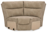 Power recliner footrest extended