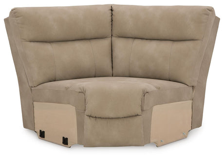 Next-Gen Durapella Sand Microfiber 6-Piece Power Reclining Sectional - image 13