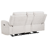 Detail of push-button recliner control