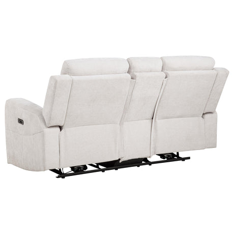 Detail of push-button recliner control