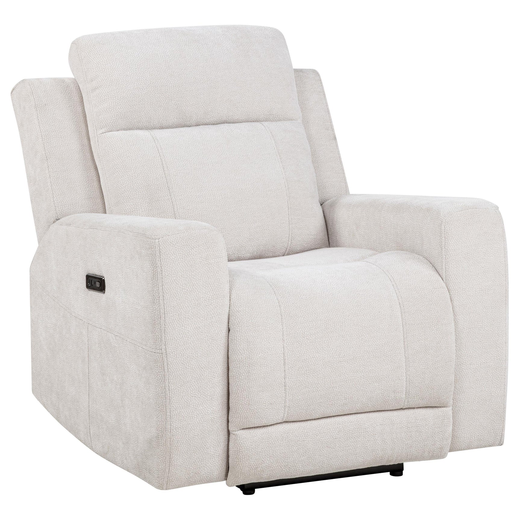 Plush foam cushioning and padded headrest