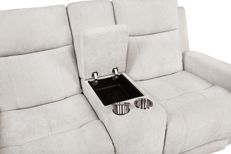 Back view of the reclining sofa