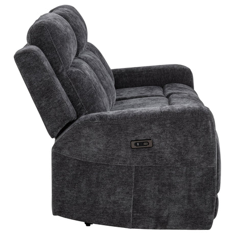 Kennett sofa reclining with footrest extended