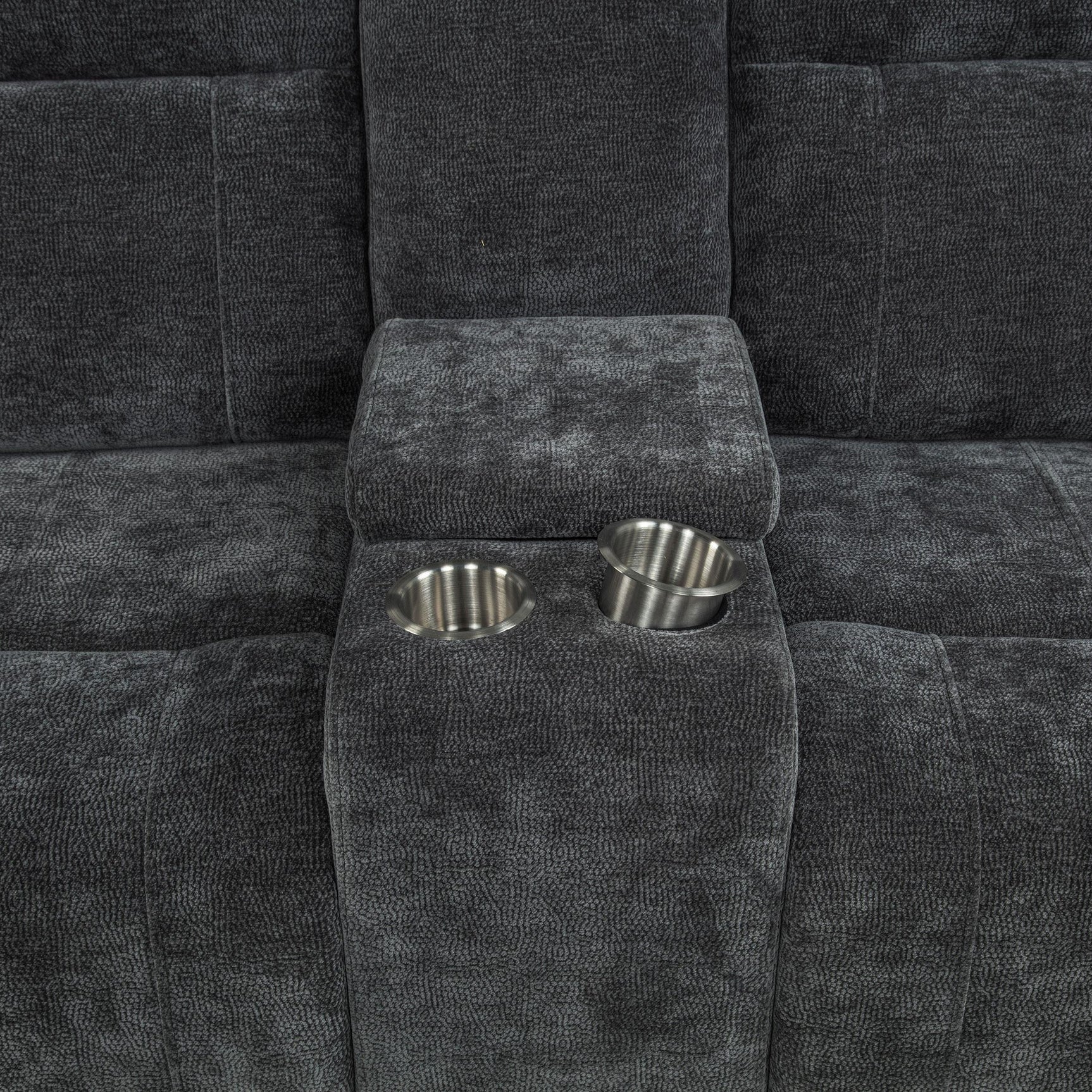 Fully reclined Kennett loveseat side profile