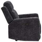 Power reclining push-button control