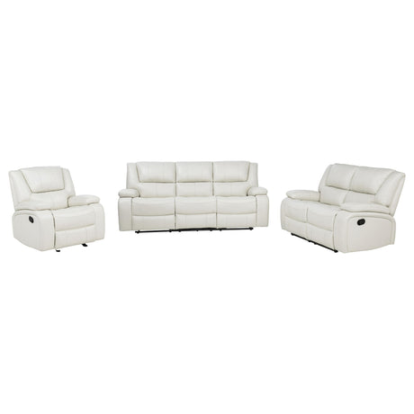 Camila reclining loveseat side view