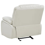 Camila 3-piece Upholstered Reclining Sofa Set White