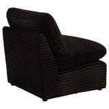 Collins Modular Armless Chair Chocolate Brown modular setup